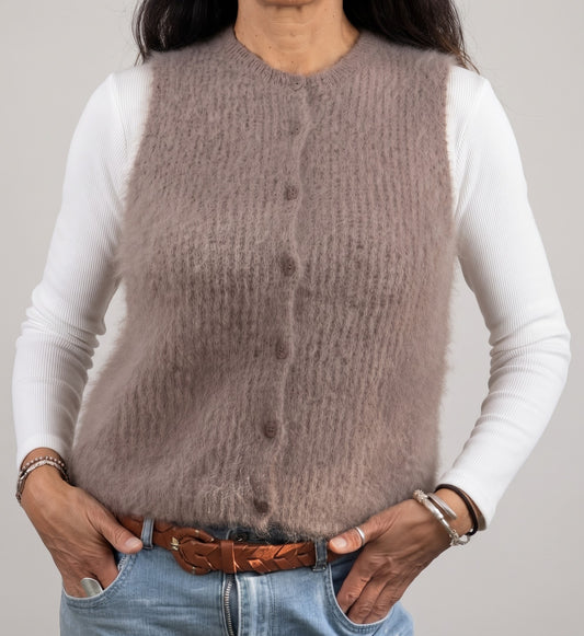 Gilet Classico Mohair Bottoni