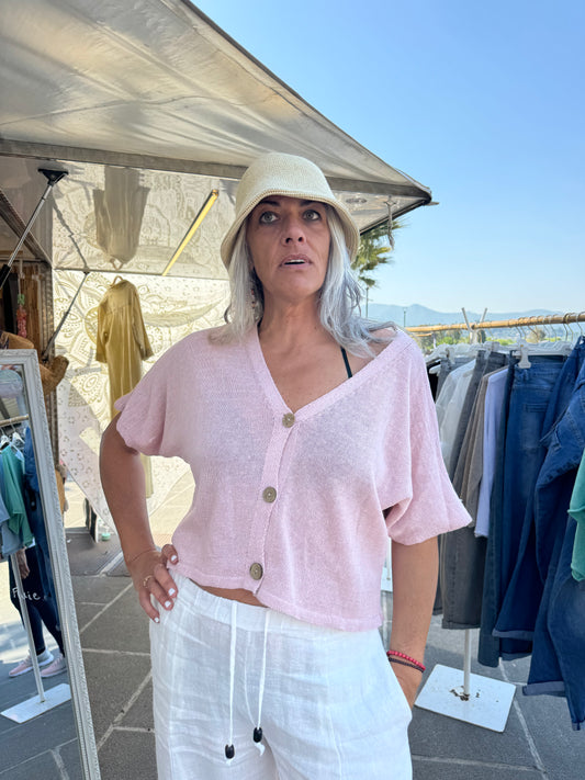 Maglia Batwing con bottoni