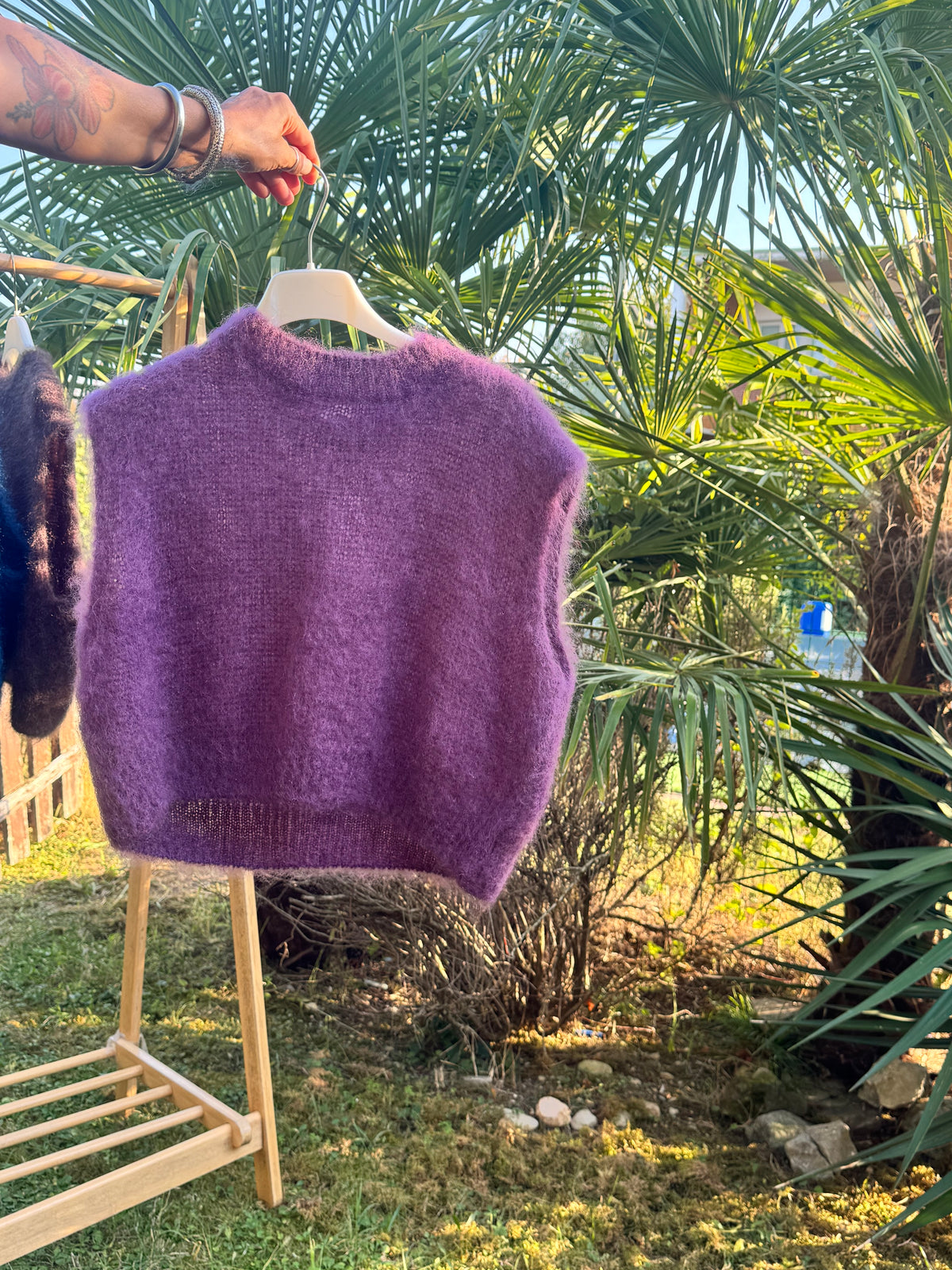 Gilet Minimal Mohair