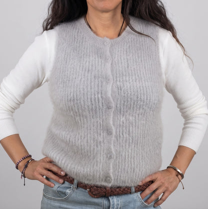Gilet Classico Mohair Bottoni