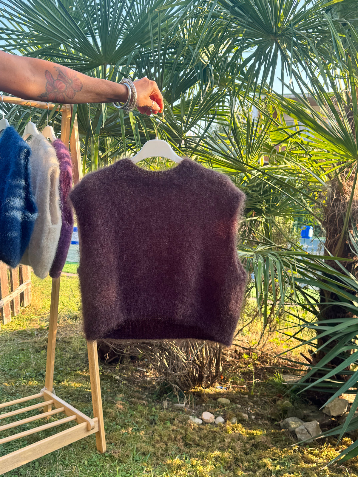 Gilet Minimal Mohair