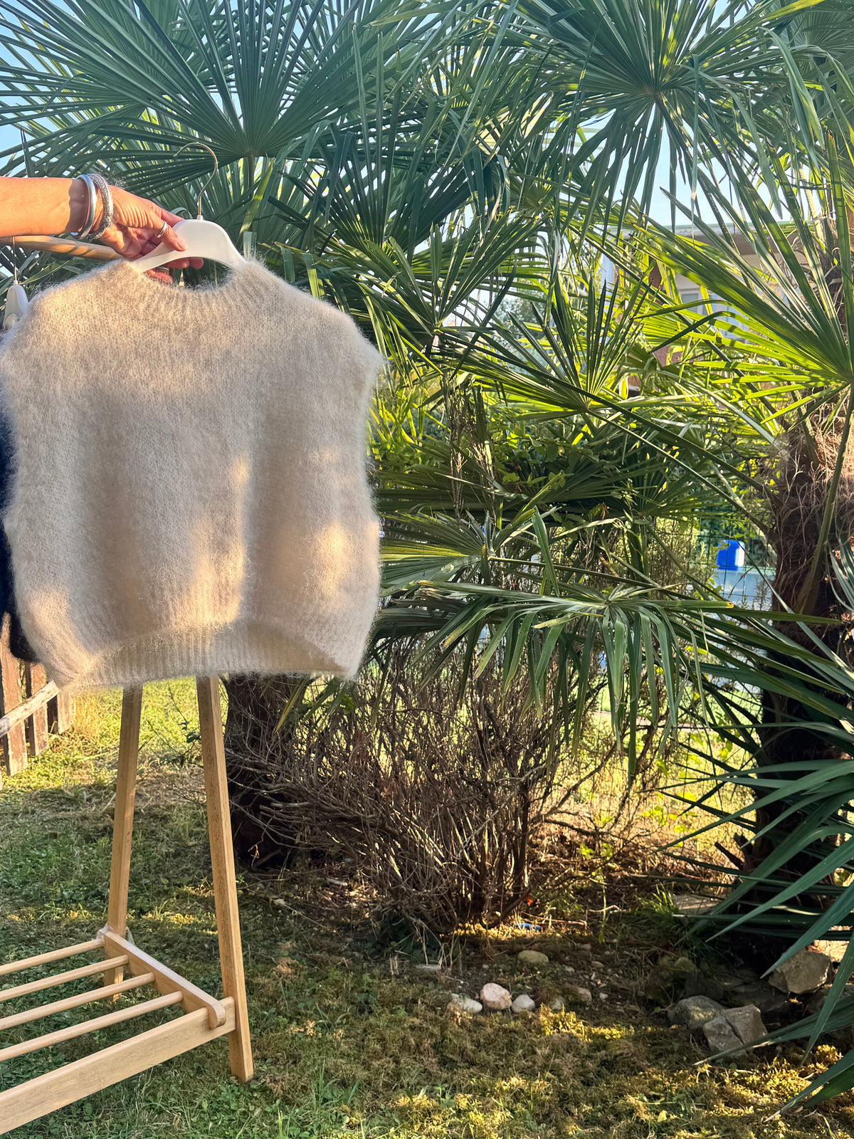 Gilet Minimal Mohair
