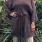 Maxi Maglione Mohair con Cintura