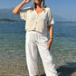 Maglia Batwing con bottoni