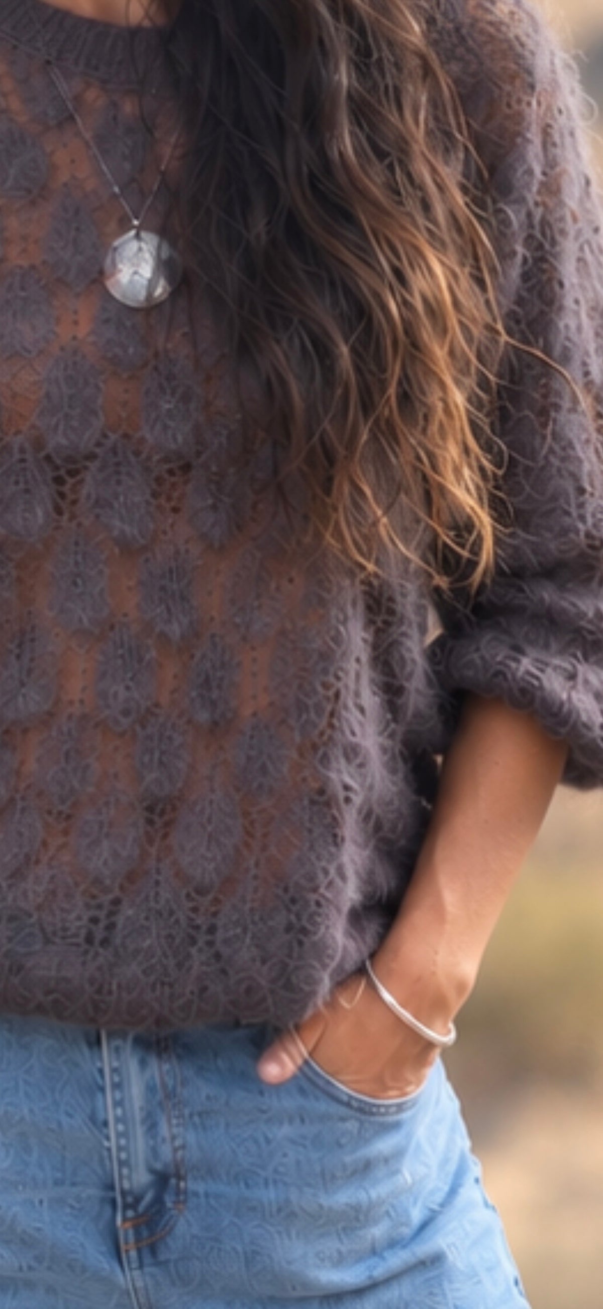 Maglione Mohair Petalo