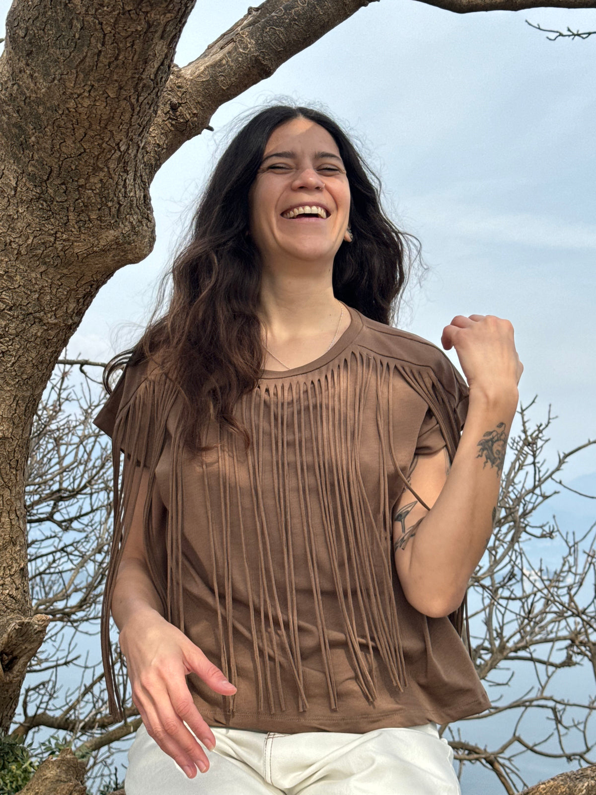 Maglia Wild & Free con Frange