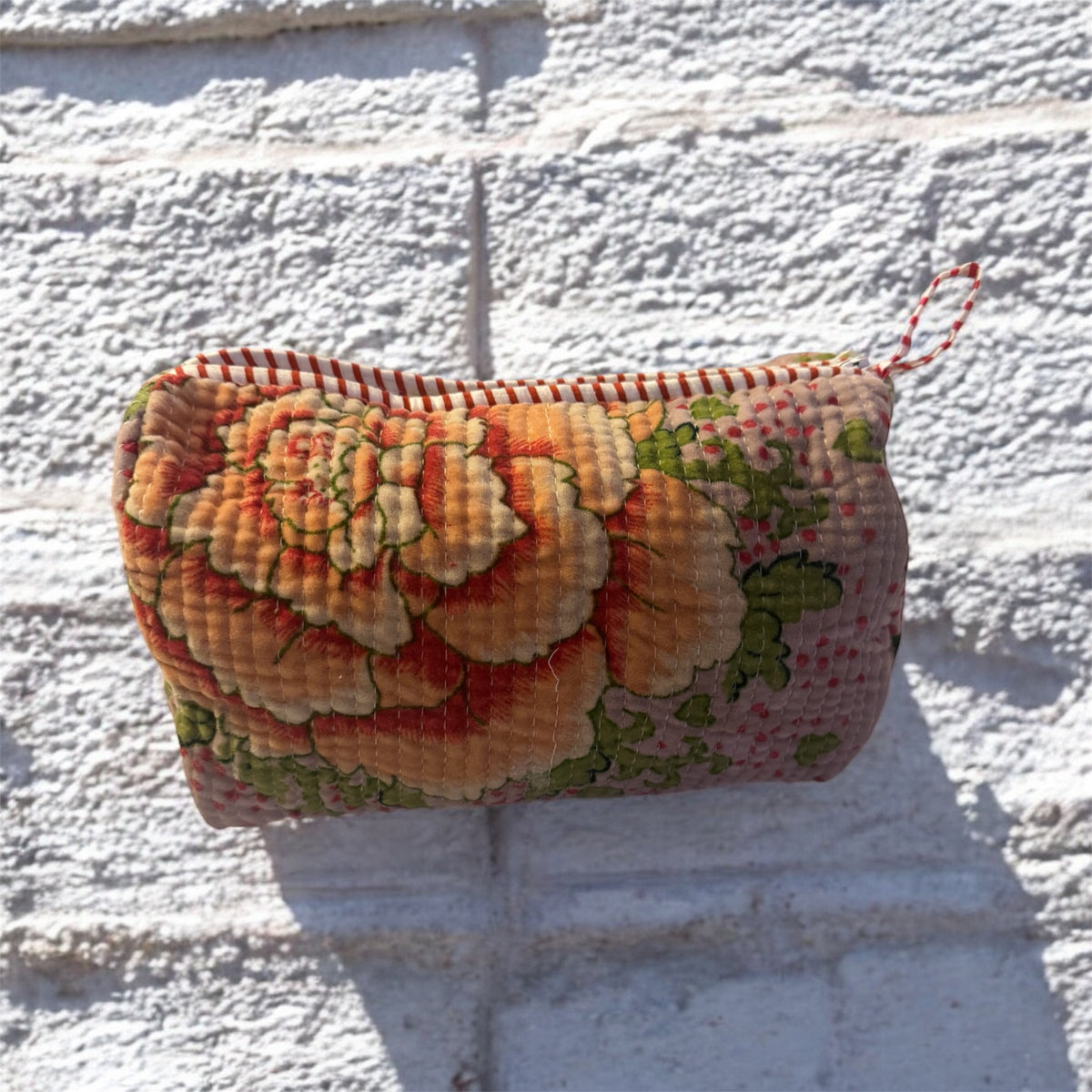 Pochette grande in cotone trapuntato