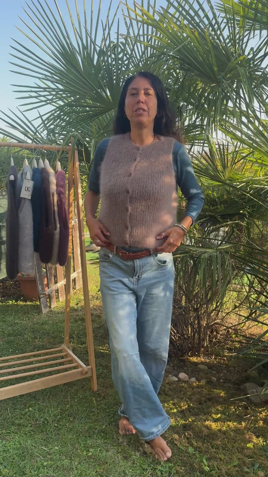 Gilet Classico Mohair Bottoni